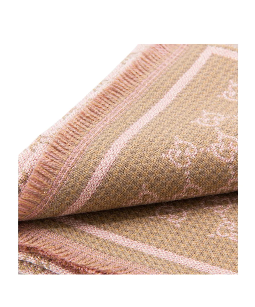 Frayed Edge Gg Jacquard Scarf