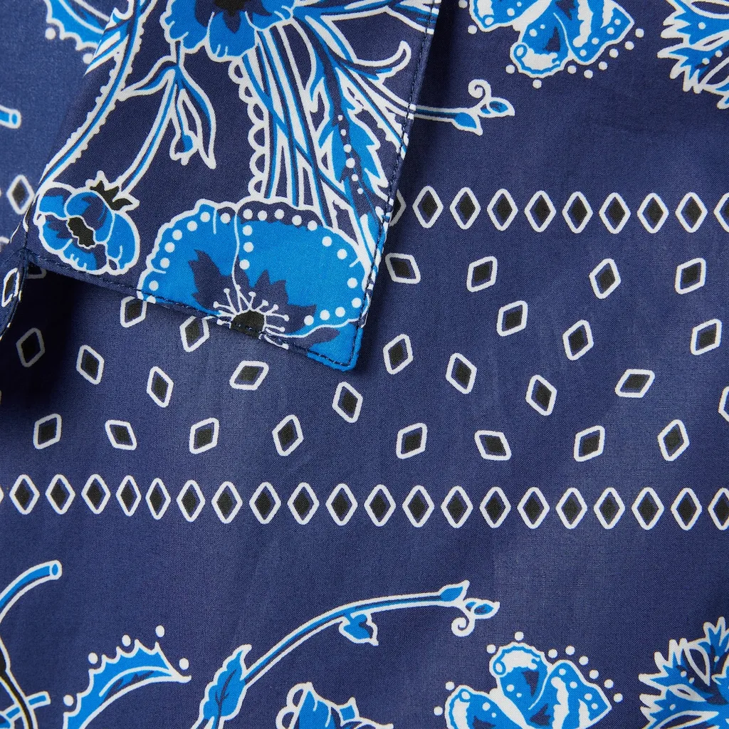 Printed Poplin Bowling Shirt