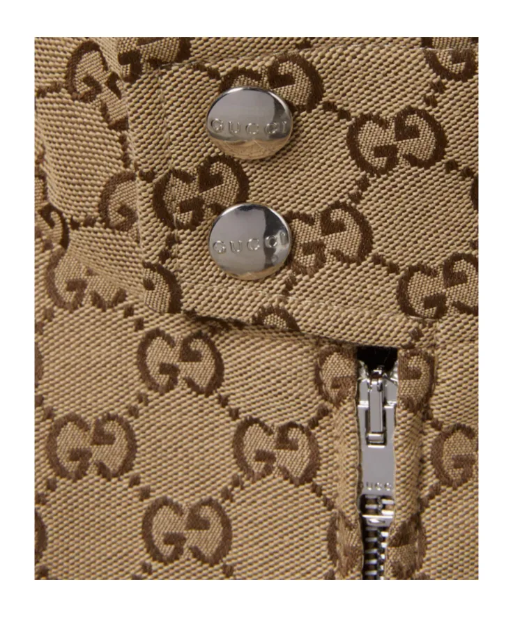 Gg Canvas Bomber Jacket