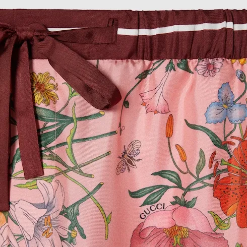 Printed Silk Pants