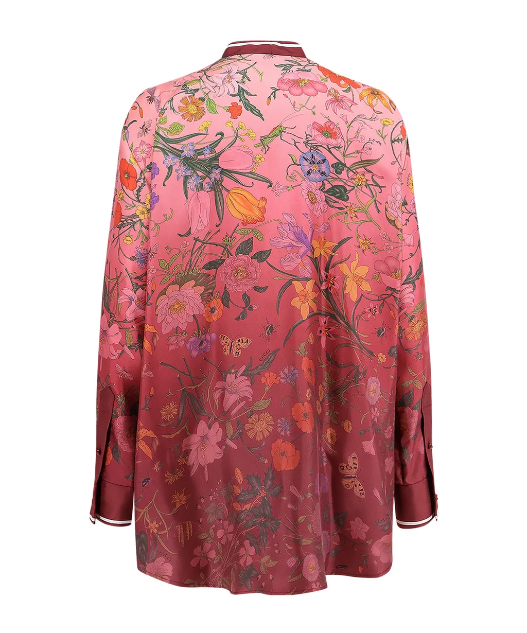 Flora Printed Satin Shirt