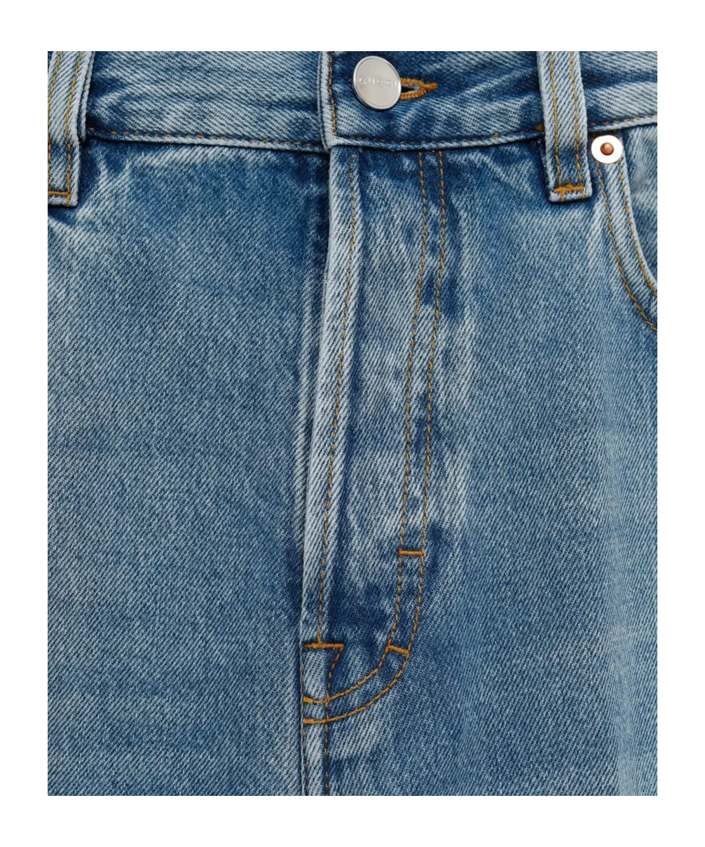 Wide Leg Denim Jeans