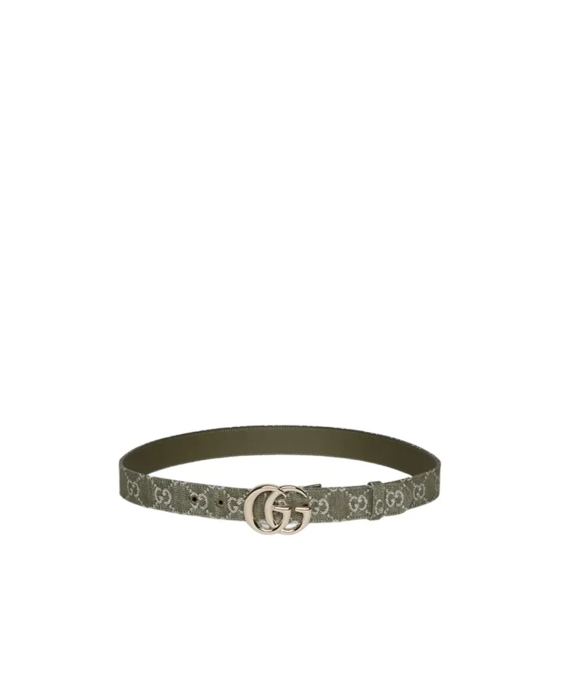 Gg Monogram Canvas Belt