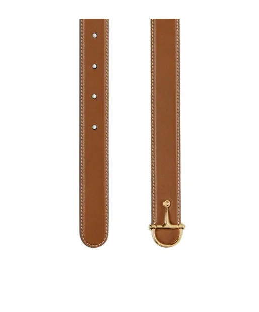 Thin Belt With Half-Horsebit Buckle