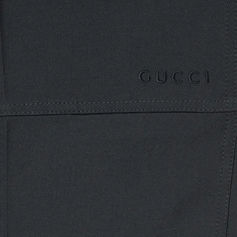Twill Straight-Leg Trousers