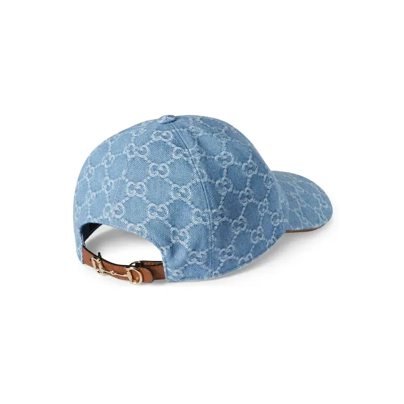 Horsebit Gg Denim Baseball Cap