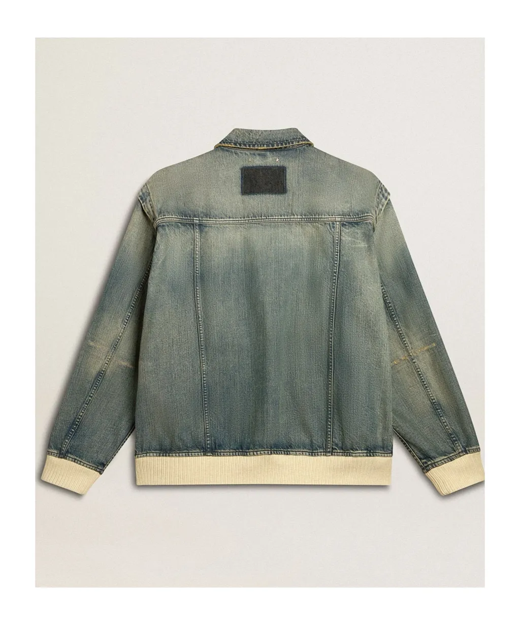 Zip-Up Denim Jacket