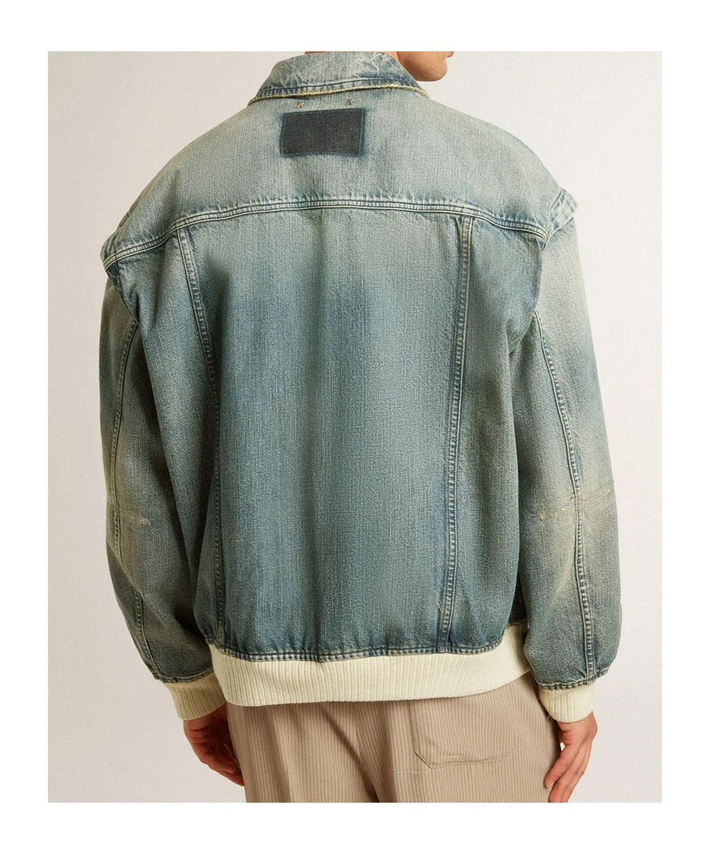 Zip-Up Denim Jacket