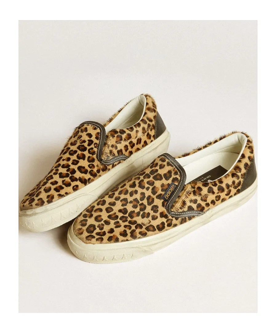 Leopard Pattern Slip-On Sneakers