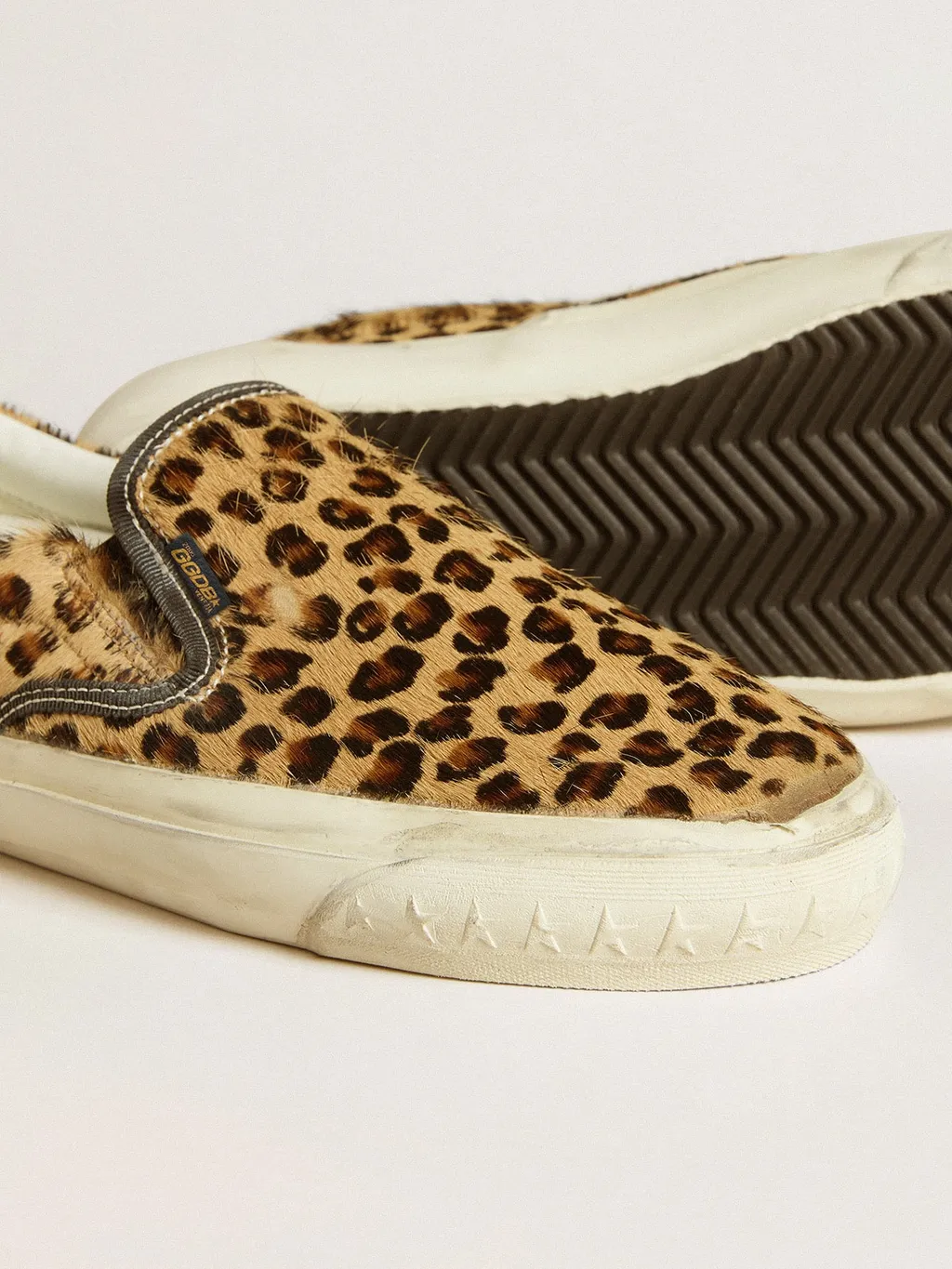 Leopard Pattern Slip-On Sneakers
