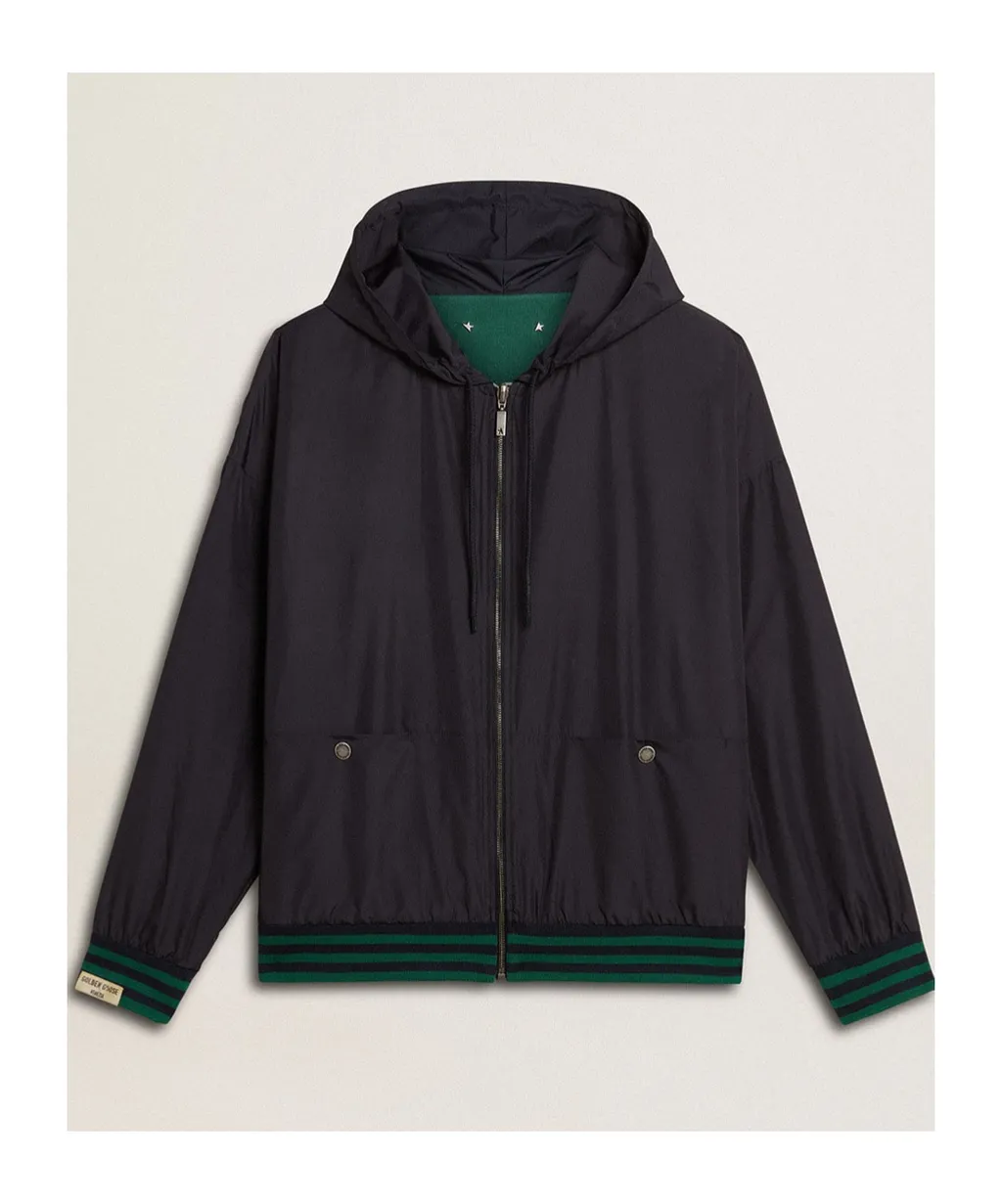 Golden Goose Deluxe Brand Reversible Zip-Up Drawstring Hoodie