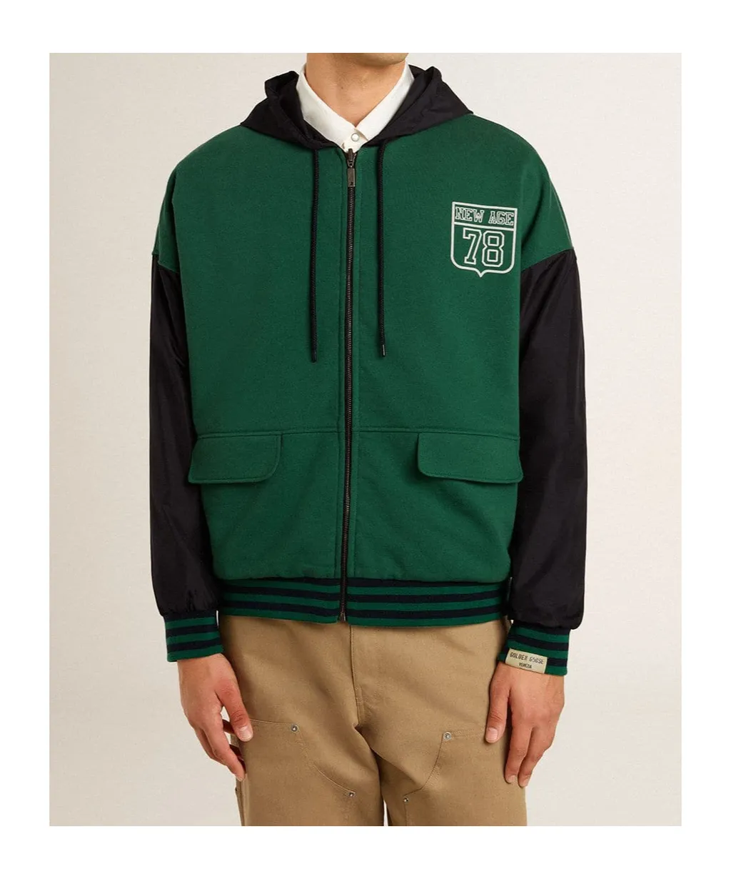 Golden Goose Deluxe Brand Reversible Zip-Up Drawstring Hoodie