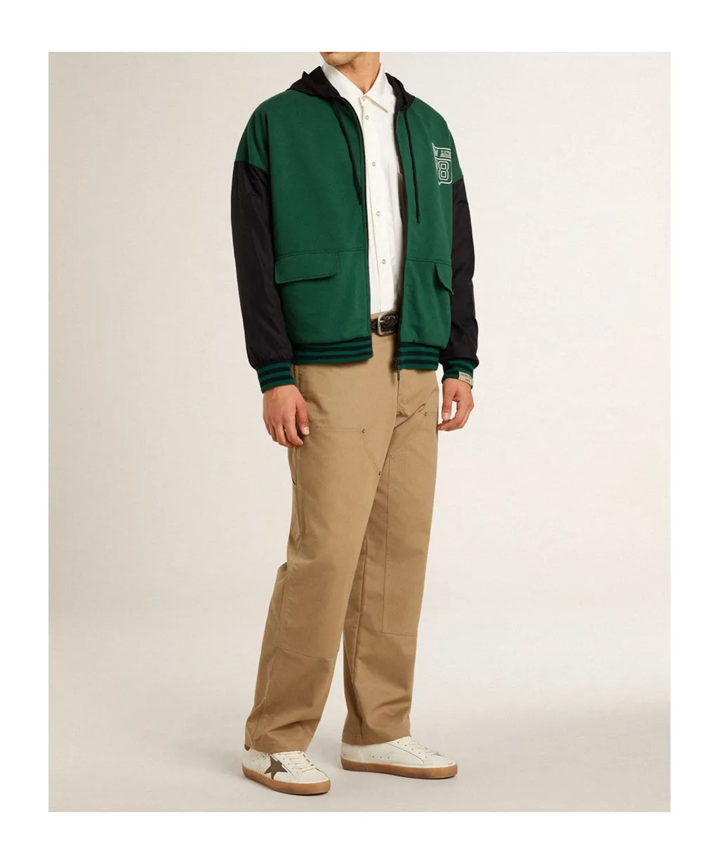 Golden Goose Deluxe Brand Reversible Zip-Up Drawstring Hoodie