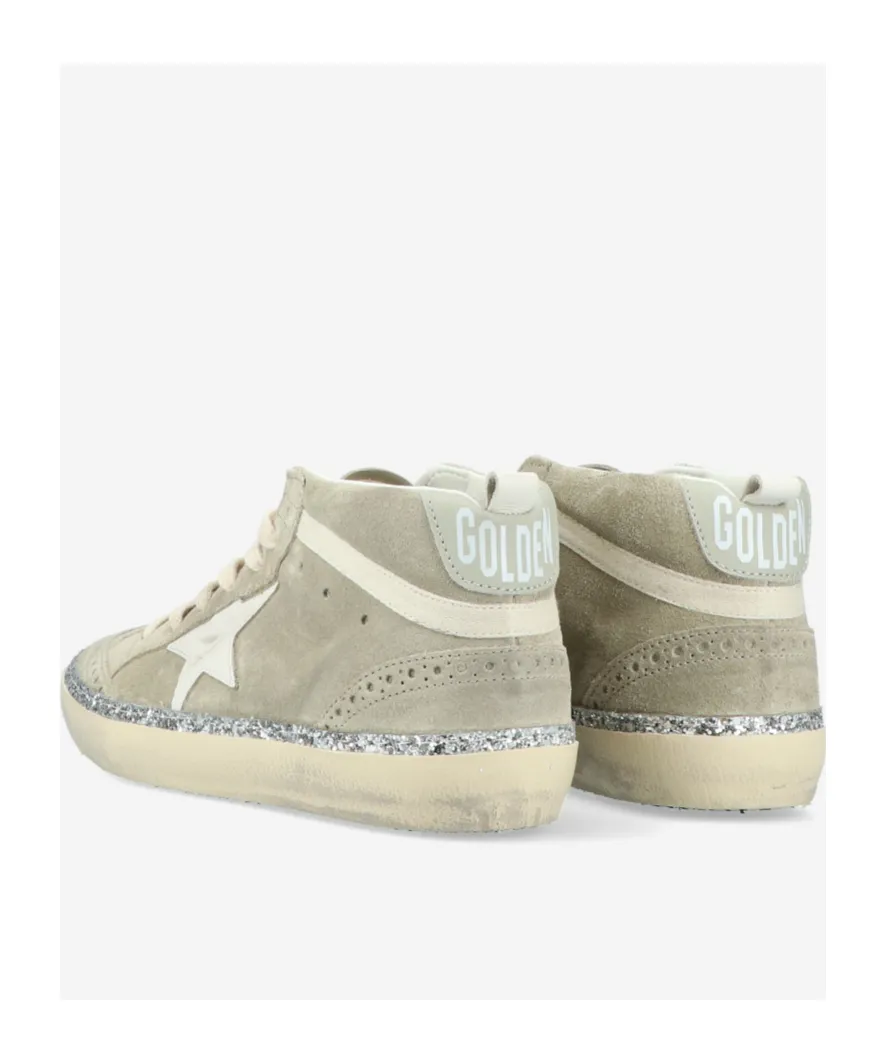 Mid Star Glittered Sneakers