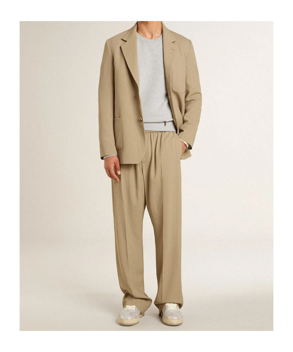 Golden Goose Deluxe Brand Single Breasted Striped Blazer
