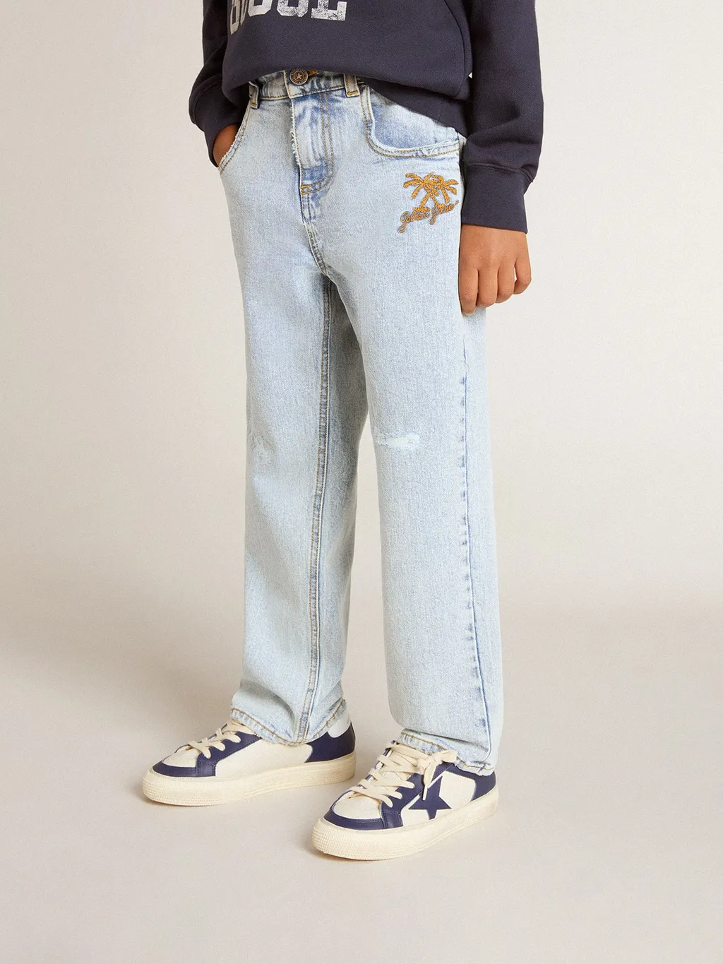 Journey Logo Embroidered Jeans