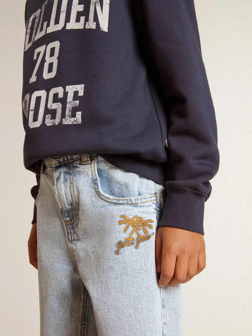 Journey Logo Embroidered Jeans