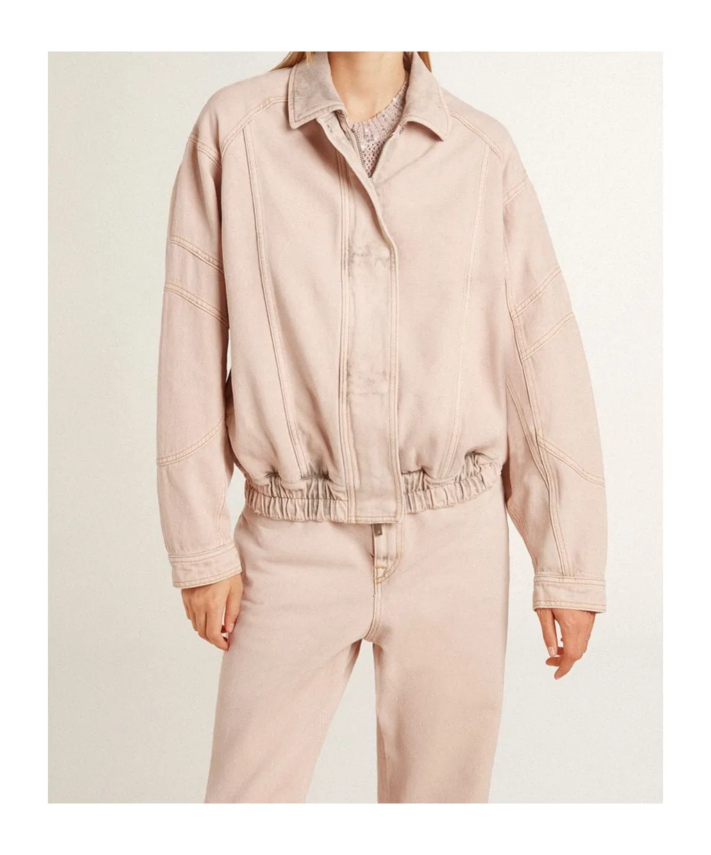 Elasticated Waist Bomber Jacket