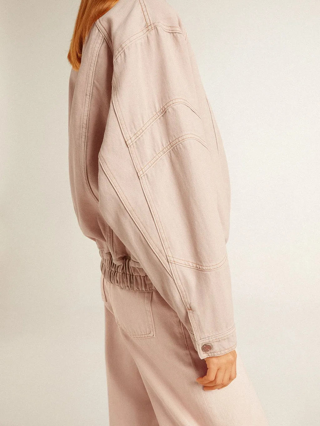 Elasticated Waist Bomber Jacket
