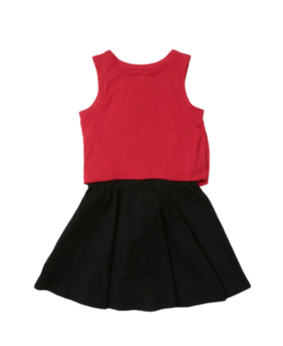 Logo Print Sleeveless Dress