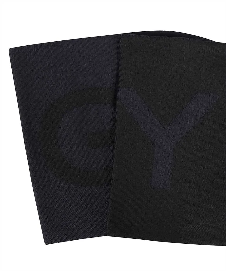 Logo-Print Wool Scarf