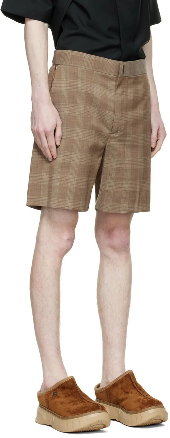 Prince Of Wales Pattern Bermuda Shorts