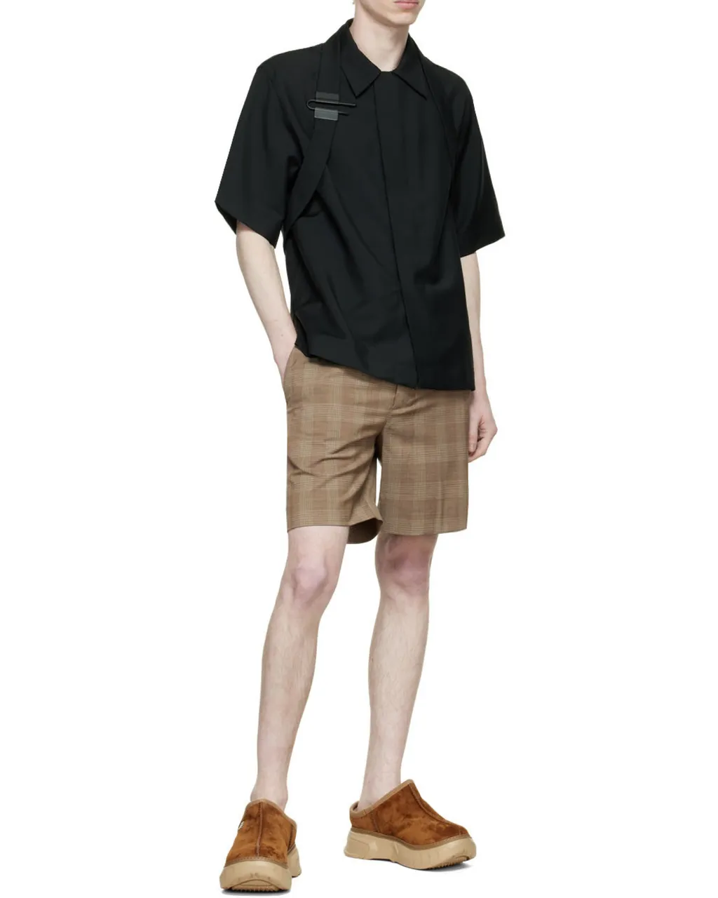 Prince Of Wales Pattern Bermuda Shorts
