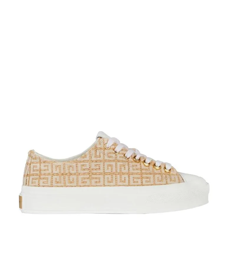 City Sport Sneakers In 4G Raffia