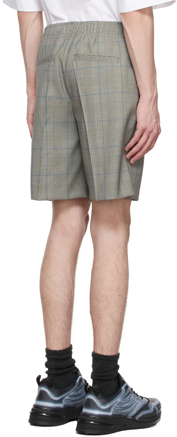 Bermuda In Wool With Prince Of Wales Pattern