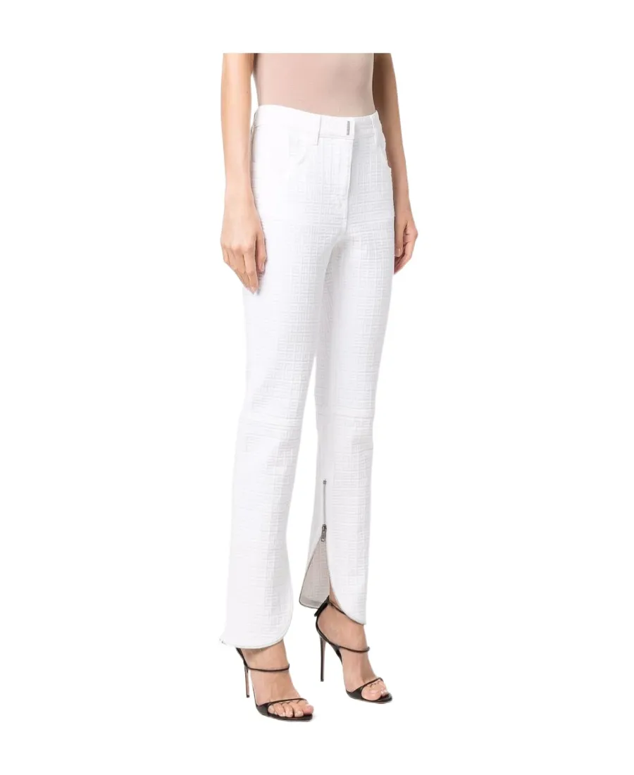 4G-Motif Slim-Cut Trousers