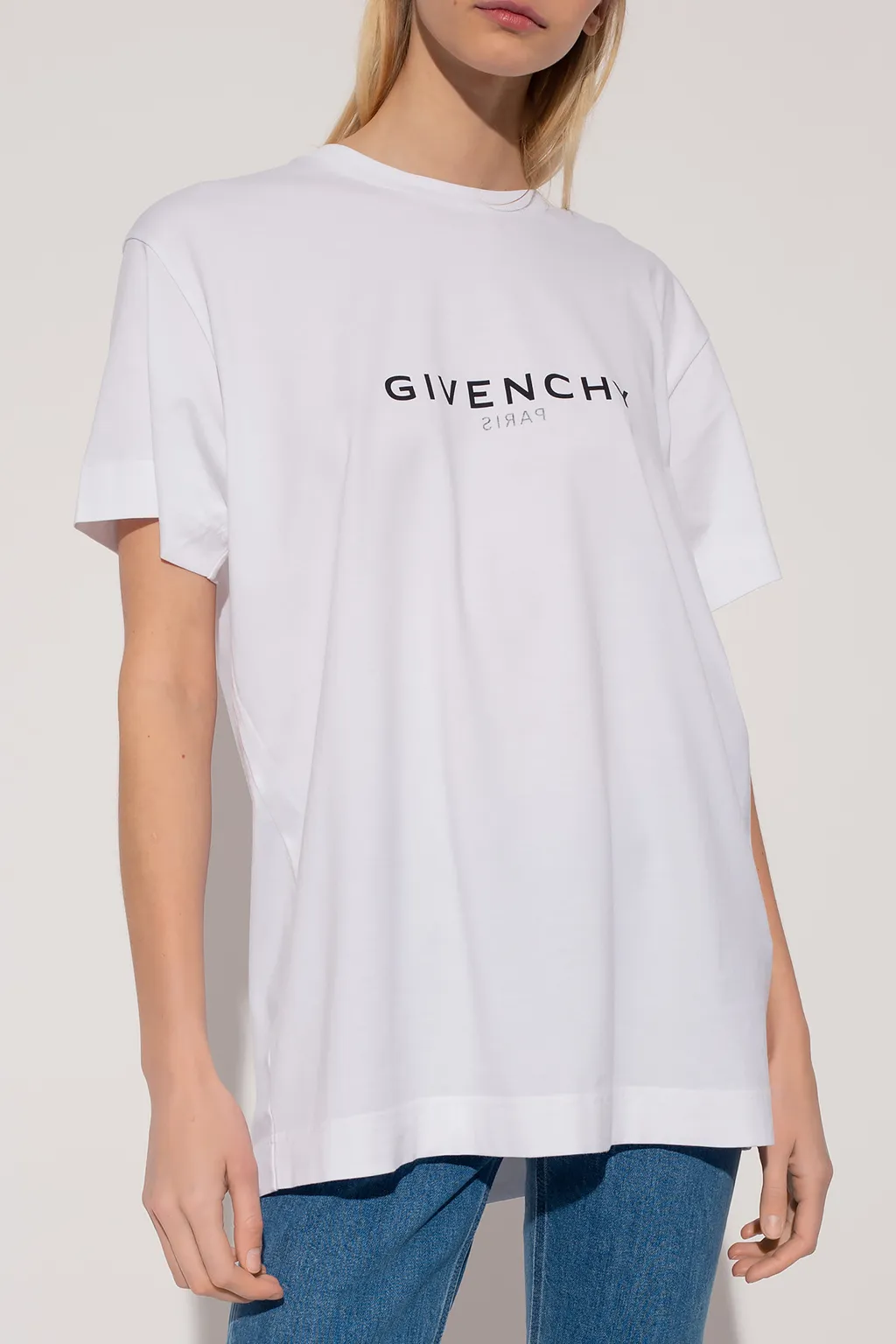 Logo Printed Round Collar T-Shirt
