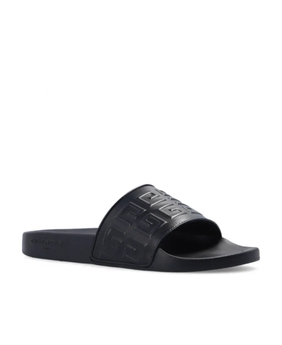 4G Logo Embossed Slip-On Sandals