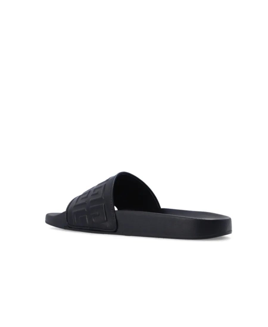 4G Logo Embossed Slip-On Sandals