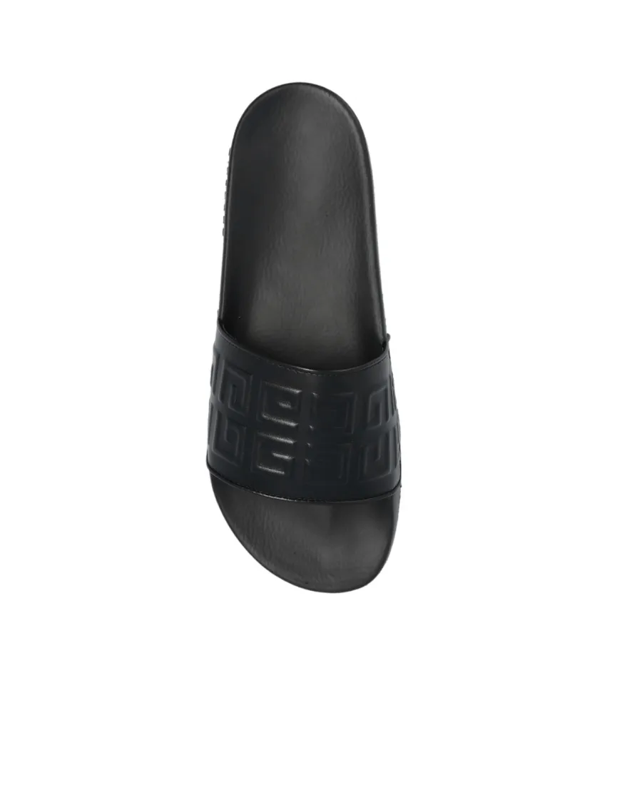 4G Logo Embossed Slip-On Sandals