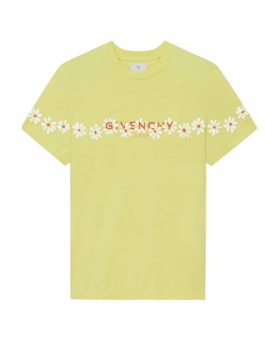 T-Shirt With Stencil Effect Givenchy Reverse Print