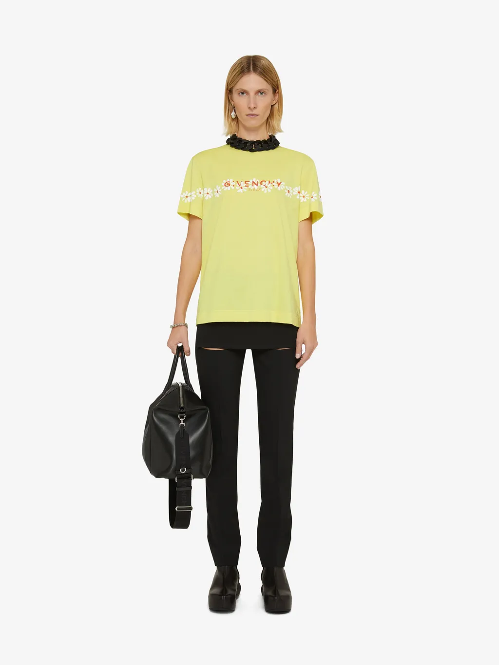T-Shirt With Stencil Effect Givenchy Reverse Print