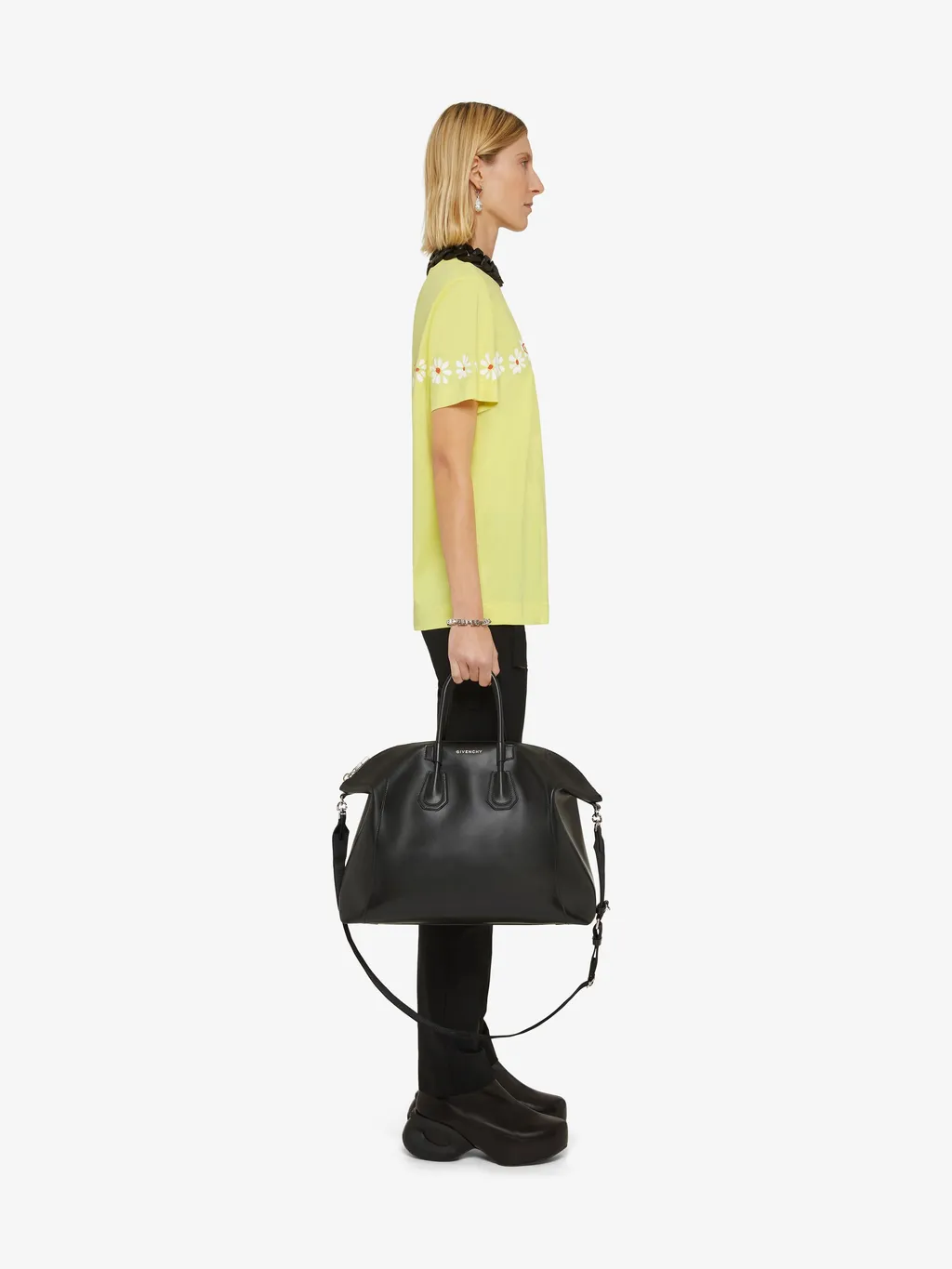 T-Shirt With Stencil Effect Givenchy Reverse Print