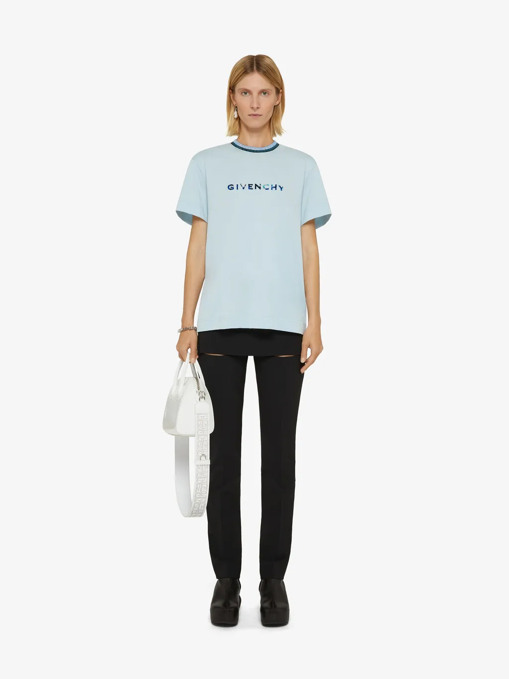 T-Shirt In Jersey With Givenchy Tufted Pattern