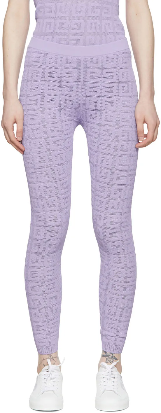Legging Pants In 4G Jacquard