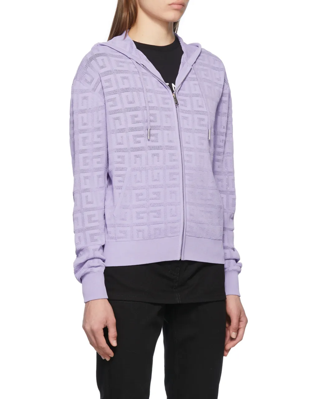 4G Lace Zip-Up Hoodie