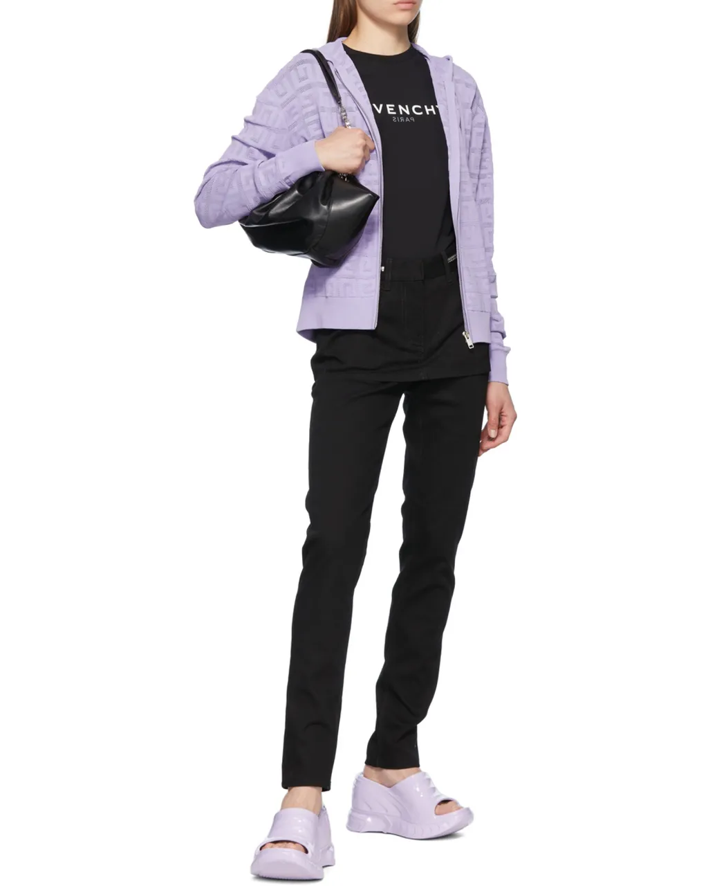 4G Lace Zip-Up Hoodie
