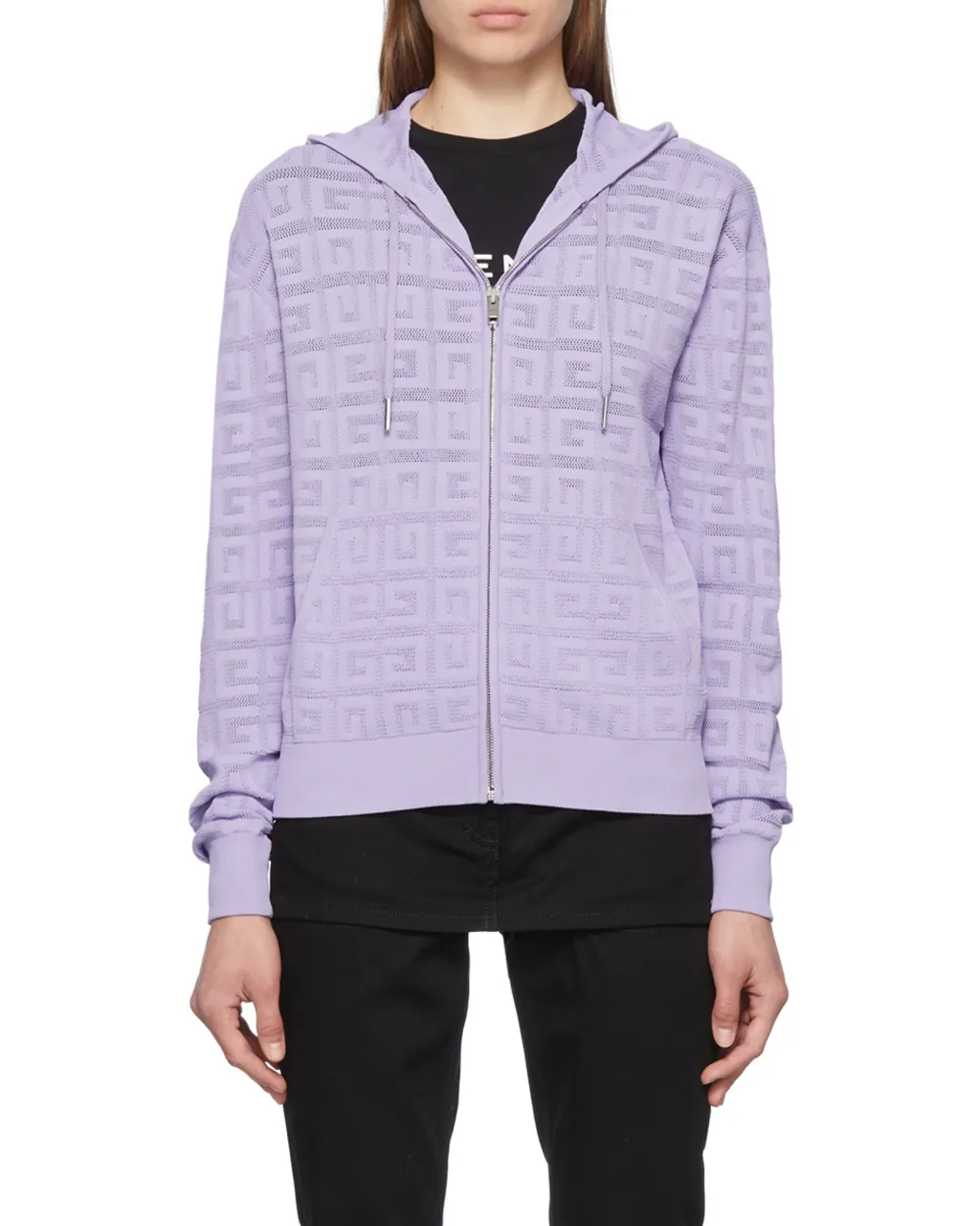 4G Lace Zip-Up Hoodie