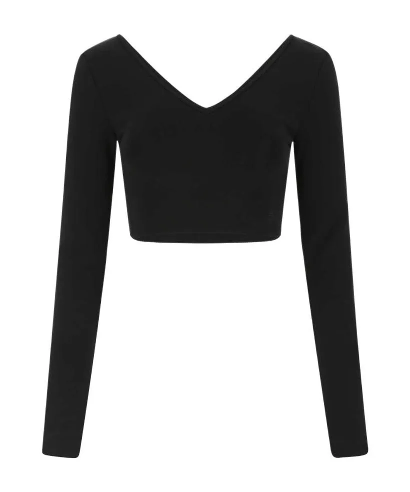 V-Neck Long-Sleeve Top