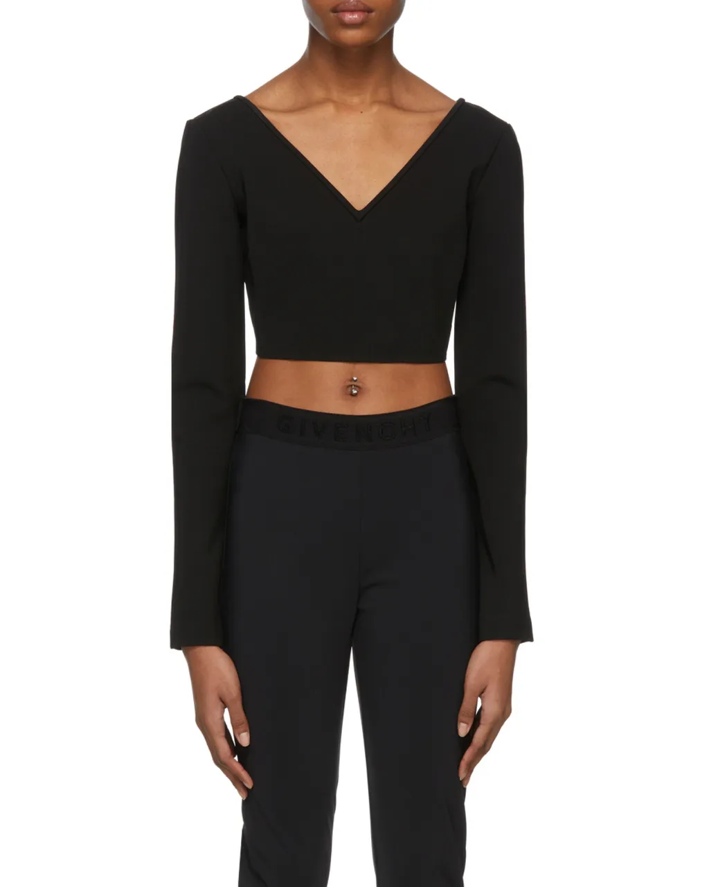 V-Neck Long-Sleeve Top