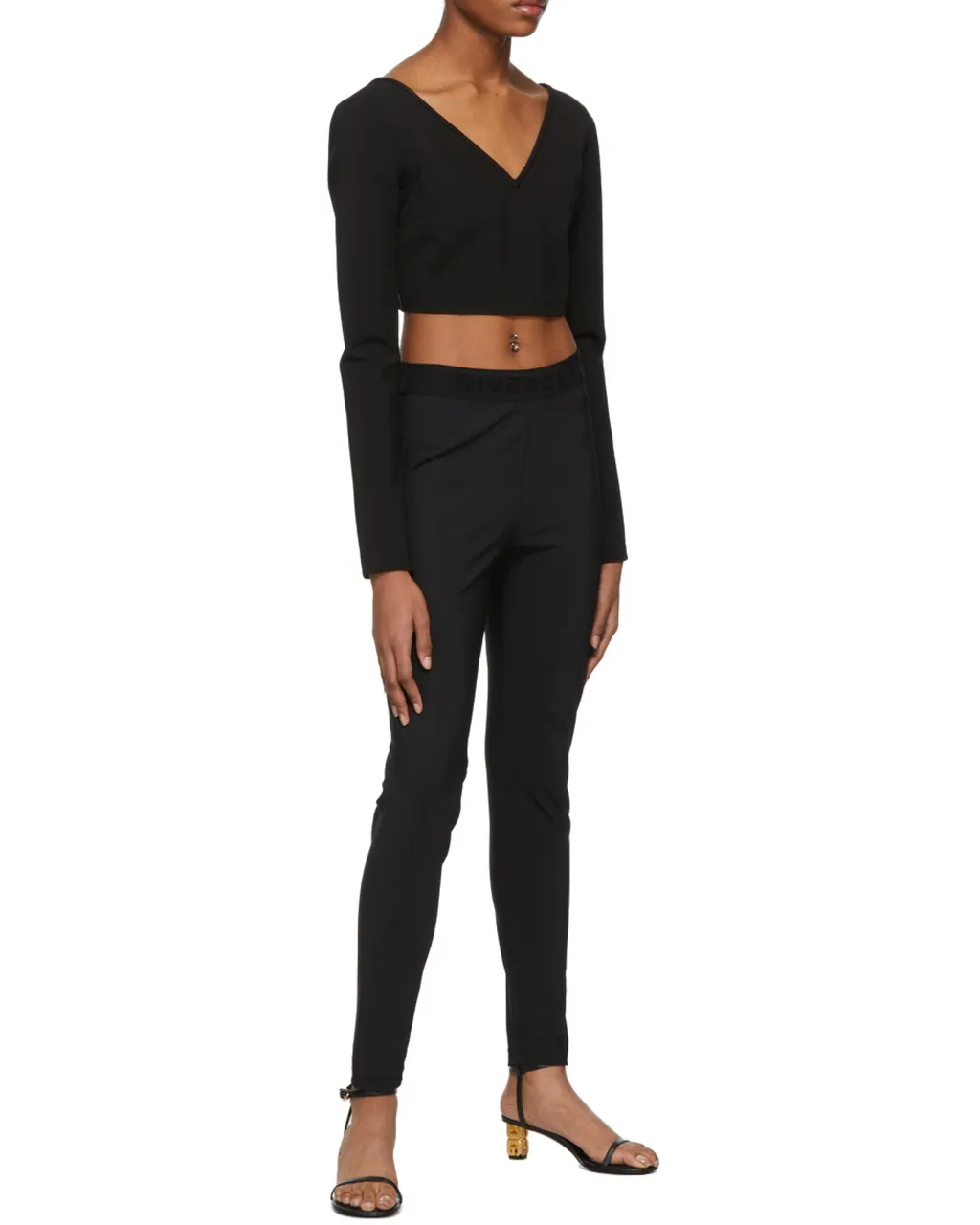 V-Neck Long-Sleeve Top