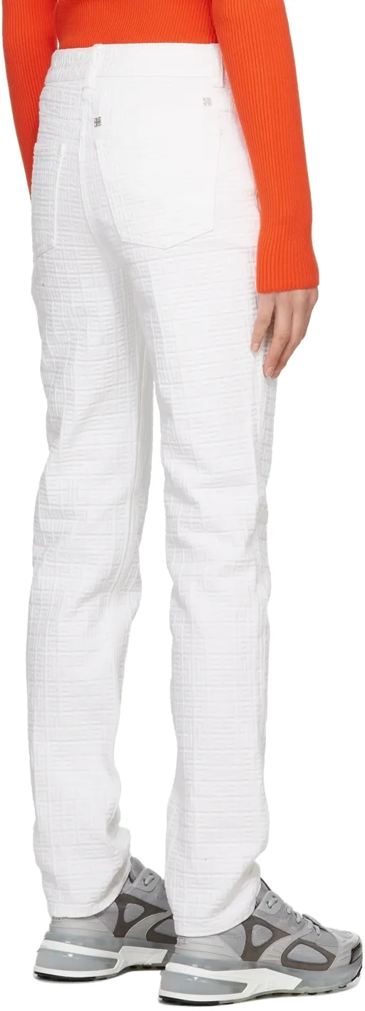 Logo Plaque Straight Leg Trousers