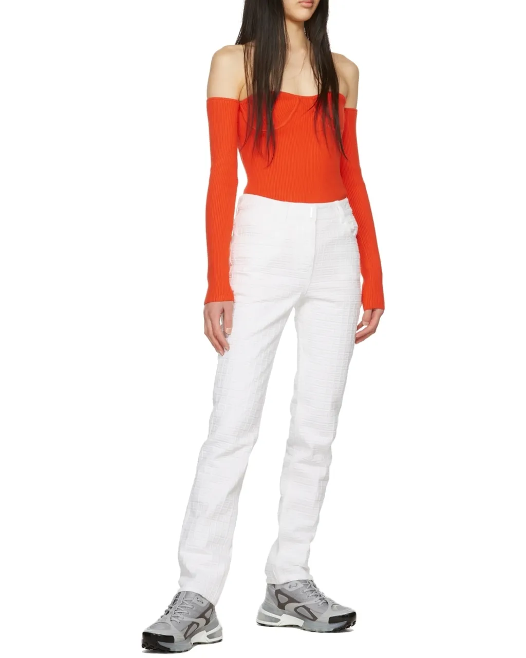 Logo Plaque Straight Leg Trousers