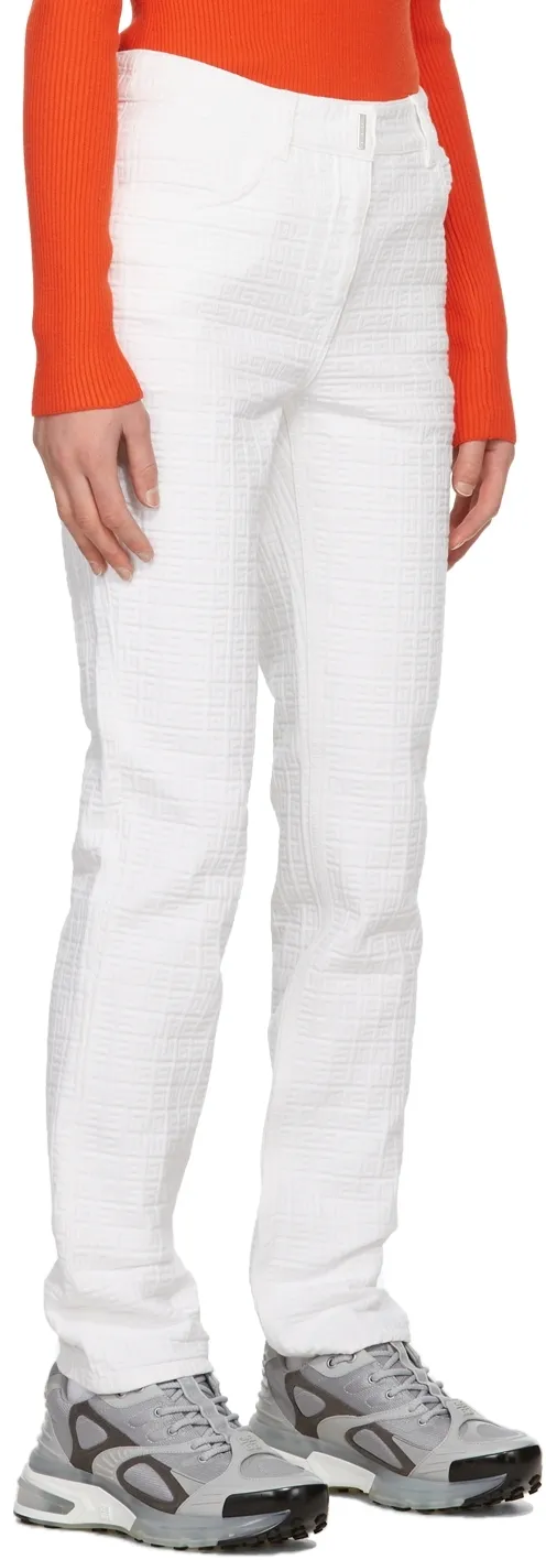 Logo Plaque Straight Leg Trousers