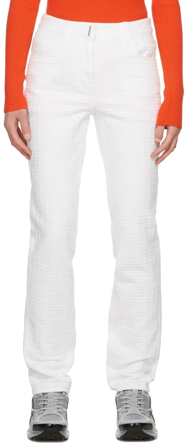 Logo Plaque Straight Leg Trousers