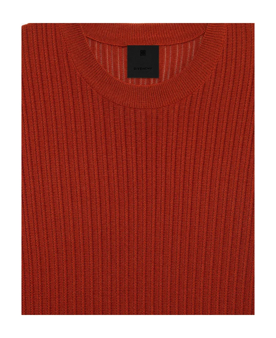 Sweater In Ribbed Viscose Knit